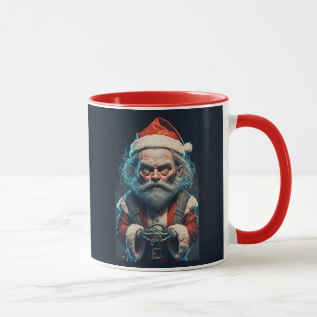 Caneca Natal assustador do Papai Noel (Direita)