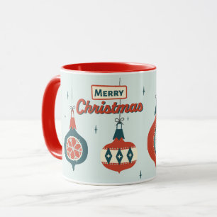 Caneca Natal Atômico de Meados do Século