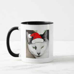 Caneca Natal Black and White Kitten