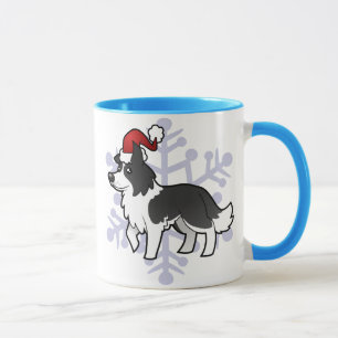 Caneca Natal border collie
