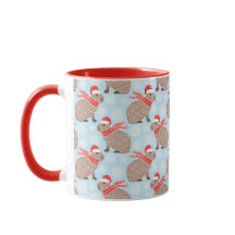 Natal Capybara no Feriado Santa Hats