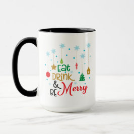 Caneca Natal Coma Beba E Alegre-Se, Alegria De Natal