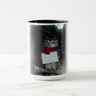 Caneca Natal Coruja Academia Sombria Alegre