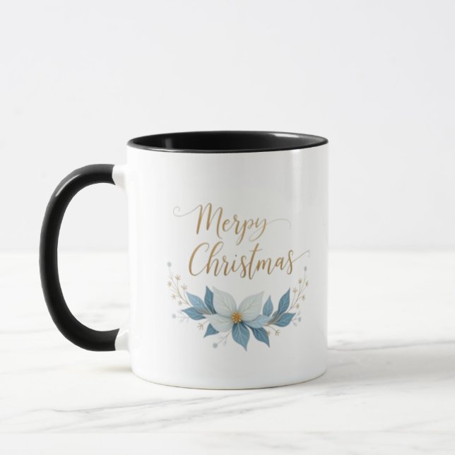 Caneca Natal da Estrela Dourada (Esquerda)