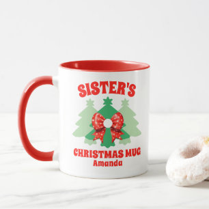 Caneca Natal da Irmã Personalizada