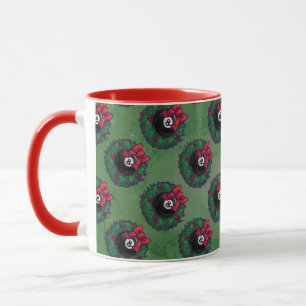 Caneca Natal de Bola 8
