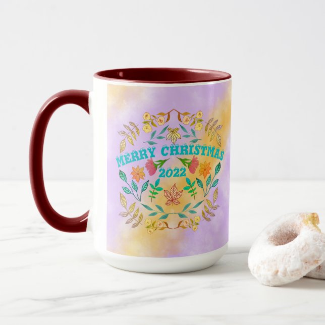 CANECA NATAL DE MERCADO PERSONALIZADO 20XX (Com Donut)