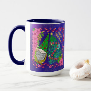 CANECA NATAL DE MERCADORIAS PERSONALIZADO COM ÁRVORE XMAS