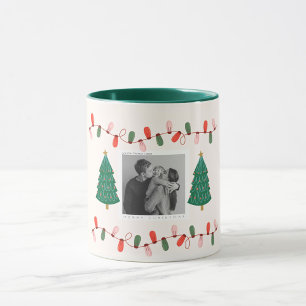Caneca Natal de Noel Colorido Moderno Colorido do Natal