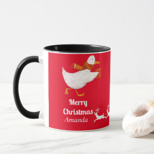 Caneca Natal de pato bonito