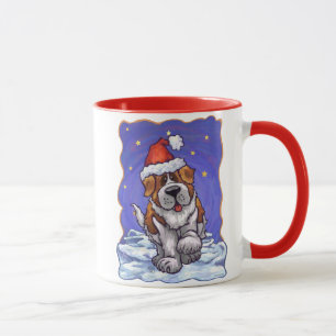 Caneca Natal de St Bernard
