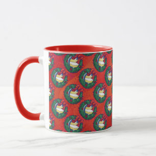 Caneca Natal de voleibol
