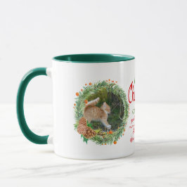 Caneca Natal Divertido Para Mães De Gato - Adicionar 2 Fo