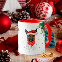 Natal do Dono de Cachorro Pastor Alemão Fofo Verme
