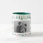 Caneca Natal do Noel Colorido das Árvores do Xmas<br><div class="desc">Folhas de Papel de Moldagem de Natal de Noel Colorido do Xmas</div>