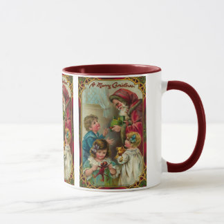Caneca Natal do pai - arte do vintage