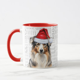 Caneca Natal dos Papais noeis de Cachorro Australianos