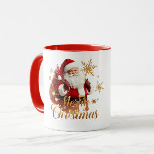 Caneca Natal Elegante Papai Noel