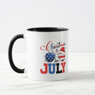 Caneca Natal em julho Papais noeis engraçados Natal 4-07
