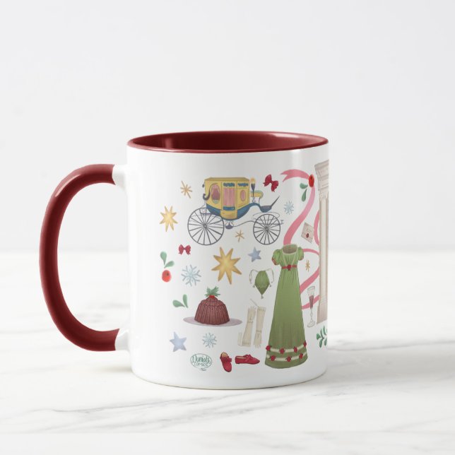 Caneca Natal em Randalls Mug (Maroon) (Esquerda)