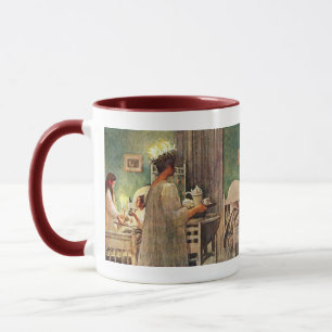 Caneca Natal escandinavo Lucia de Carl Larsson