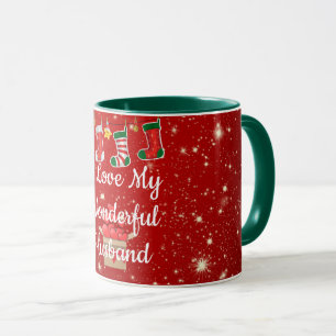 Caneca Natal, Eu Amo Meu Maravilhoso Marido