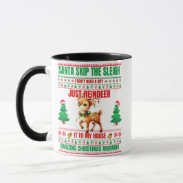 Caneca Natal Feliz Natal Para O Gift Reindeer