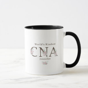 Caneca Natal Floral CNA Mais Gentil do Mundo