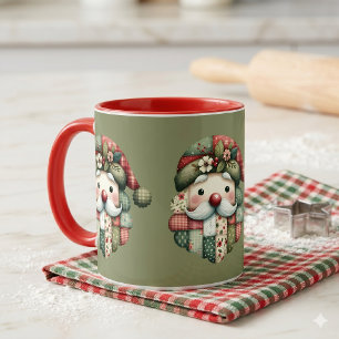 Caneca Natal Folclórico Caprichoso em Patchwork