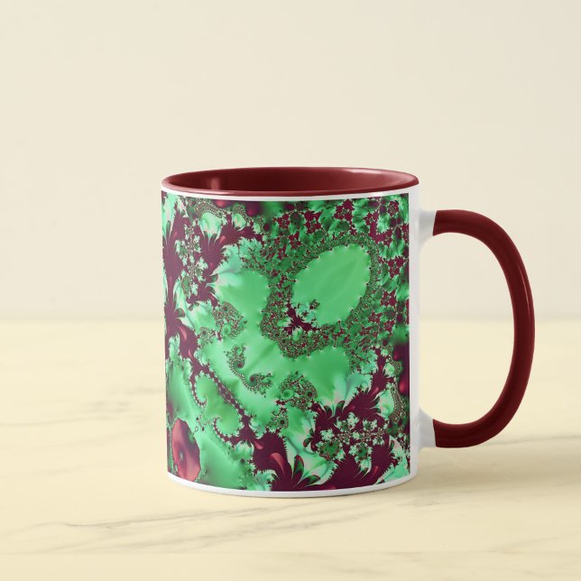 Caneca Natal Fractal (Criador carregado)