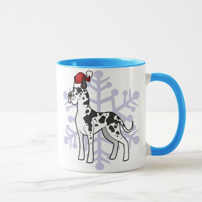 Caneca Natal great dane (Direita)