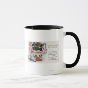 Caneca Natal GreetingBoy que escava na meia