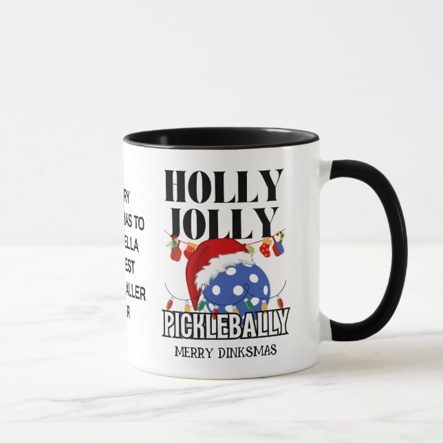 Caneca Natal HOLLY JOLLY PICKLEBALLY (Direita)