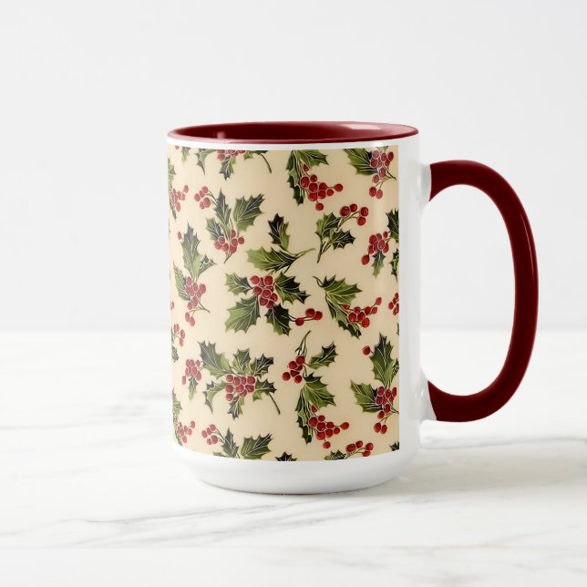 Caneca Natal Holly Mug (Direita)