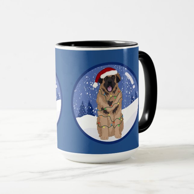 Caneca Natal Leonberger (Frente Esquerda)