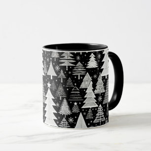 Caneca Natal monocromático