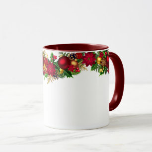Caneca Natal Mug Holiday Garland