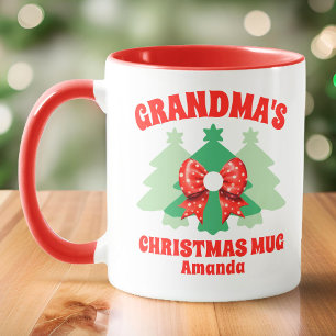 Caneca Natal personalizado da vovó
