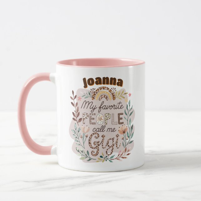 Caneca Natal personalizado do Dia de as mães GIGI (Esquerda)