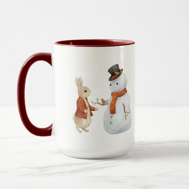 Caneca Natal Peter Rabbit Vintage (Esquerda)
