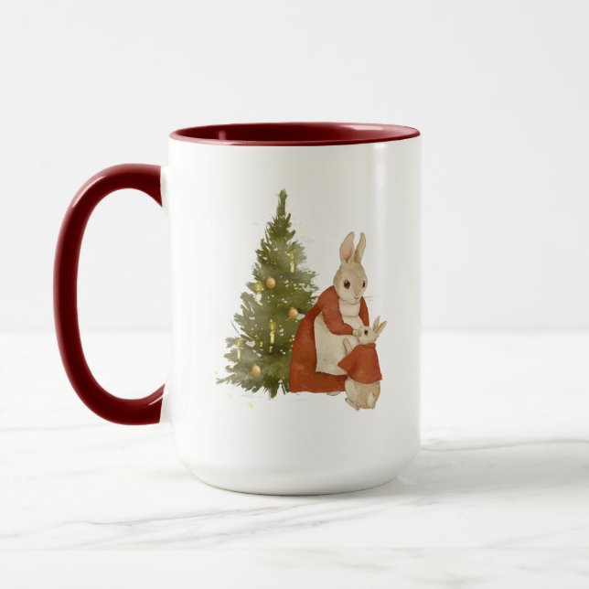 Caneca Natal Peter Rabbit Vintage (Esquerda)