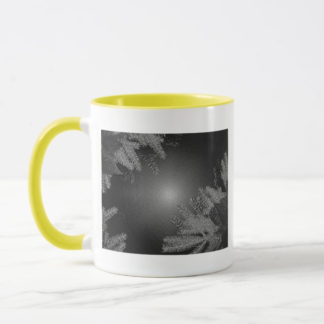 Caneca Natal Poinsettia Black E Cinzas I (Esquerda)