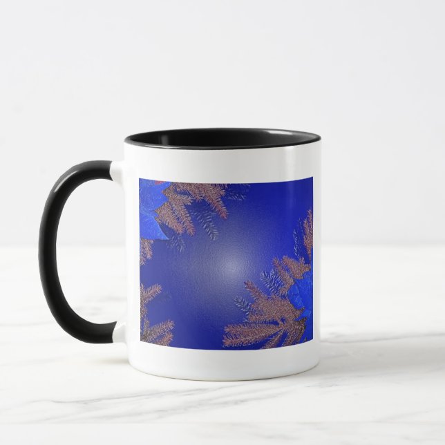 Caneca Natal Poinsettia Black E Cinzas I (Esquerda)