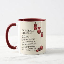 Caneca Natal QUE O SENHOR TE ABENÇOE O Monograma