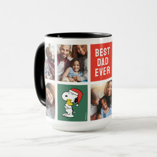 Caneca Natal Snoopy & Woodstock Melhor Pai - Colagem