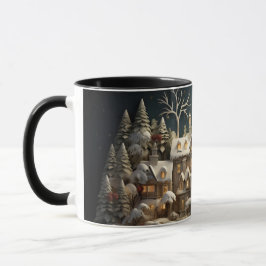 Caneca Natal Snowy Manor Storybook Wonderland