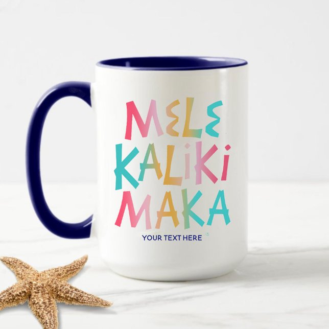 Caneca Natal tropical Mele Kalikimaka costeiro (Criador carregado)
