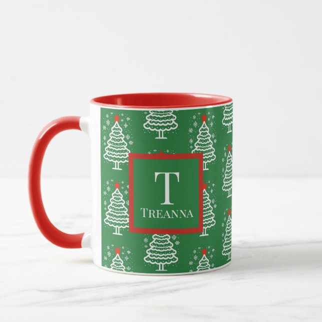 Caneca Natal Verde e Vermelho (Esquerda)