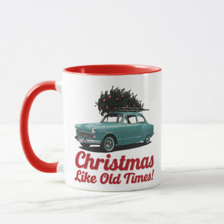 Caneca Natal Vintage Car – Férias de Antigos Tempos