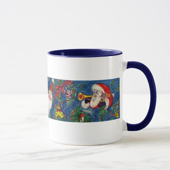 CANECA NATAL W CARTA/PAPAI NOEL MONOGRAMA DE FRIELHÃO VER (Direita)